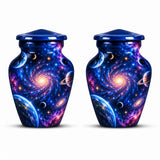 Personalized Galaxy Cremation Urn - Space Memorial Urn