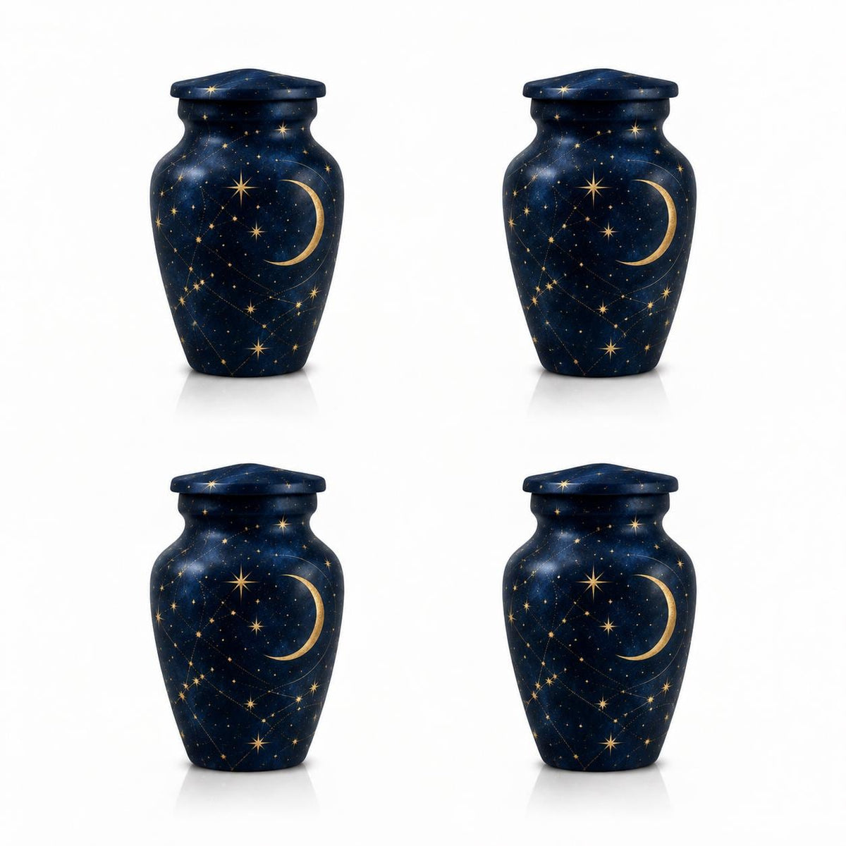 Personalized Celestial Cremation Urn - Moon & Stars Memorial