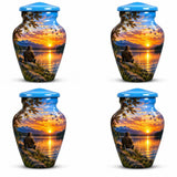 Personalized Fishing Memorial Urn For Dad - Sunset Urn