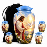 Personalized Jesus Memorial Urn - Christian Cremation Urn
