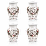 Personalized Swan Cremation Urn - Couple Memorial Urn