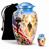 Personalized Military Memorial Urn For Dad - Veteran Urn
