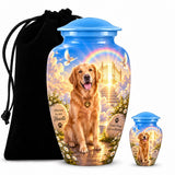 Personalized Dog Memorial Urn - Golden Retriever Pet Urn