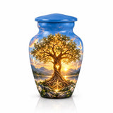 Personalized Tree of Life Cremation Urn - Sunset Memorial