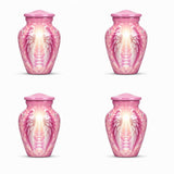 Personalized Pink Angel Wings Urn For Mom - Heaven Urn