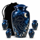 Personalized Mother & Child Memorial Urn - Moonlight Urn