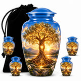 Personalized Tree of Life Cremation Urn - Sunset Memorial