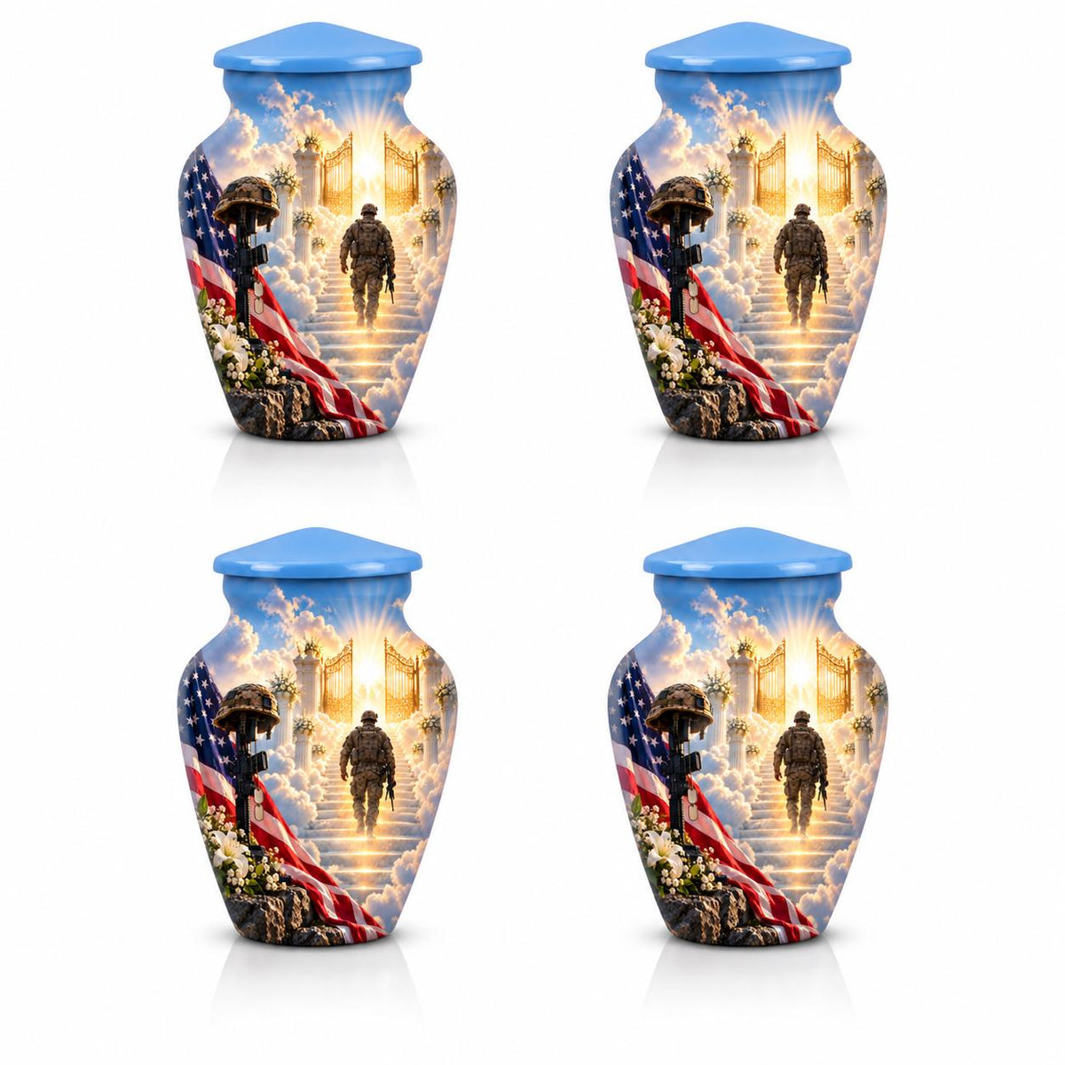 Personalized Military Memorial Urn For Dad - Veteran Urn