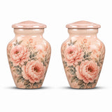 Personalized Floral Cremation Urn - Pink Flower Memorial