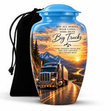 Personalized Truck Memorial Urn For Dad - Sunset Theme