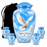 Personalized Dove Memorial Urn - Heaven Urn For Mom