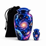 Personalized Galaxy Cremation Urn - Space Memorial Urn