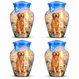 Personalized Dog Memorial Urn - Golden Retriever Pet Urn