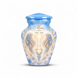 Personalized Angel Wings Urn For Mom - Heaven Memorial