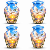 Personalized Dove Memorial Urn - Peaceful Sunset Urn