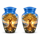 Personalized Tree of Life Cremation Urn - Sunset Memorial