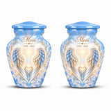 Personalized Angel Wings Urn For Mom - Heaven Memorial