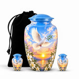 Personalized Dove Memorial Urn - Peaceful Sunset Urn