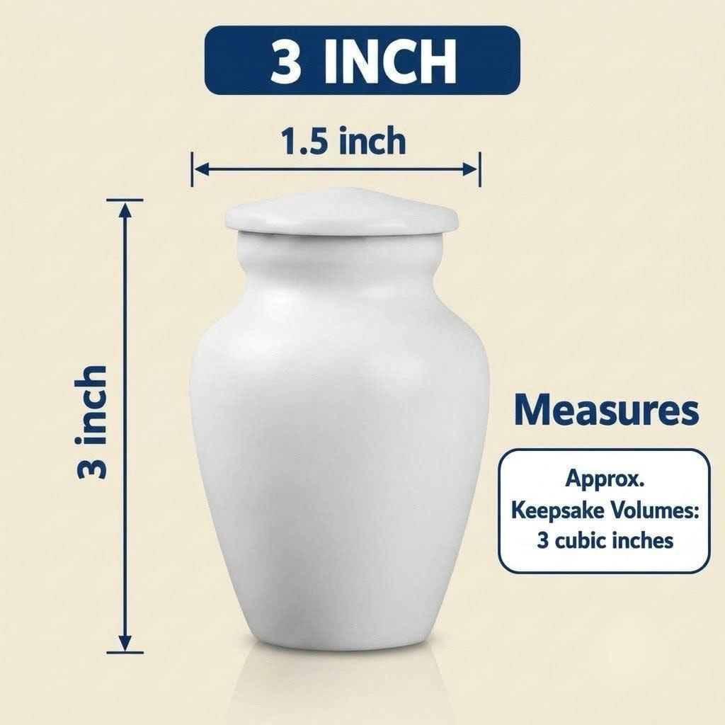 Personalized Swan Cremation Urn - Couple Memorial Urn