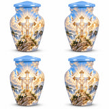 Personalized Cross Cremation Urn - Christian Memorial Urn