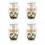 Personalized Cross Memorial Urn - Christian Cremation Urn