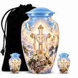Personalized Cross Cremation Urn - Christian Memorial Urn