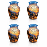 Personalized Truck Memorial Urn For Dad - Sunset Theme