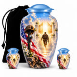 Personalized Military Memorial Urn For Dad - Veteran Urn