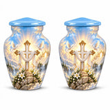 Personalized Cross Cremation Urn - Christian Memorial Urn