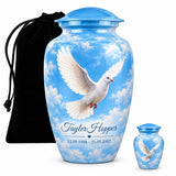 Personalized Dove Memorial Urn - Heaven Urn For Mom