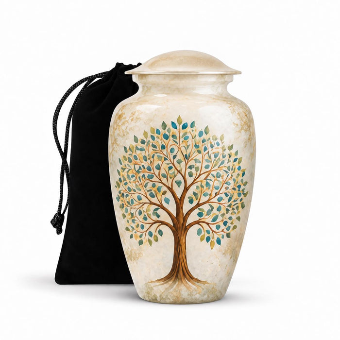 Personalized Tree of Life Memorial Urn - Nature Cremation Urn