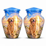 Personalized Dog Memorial Urn - Golden Retriever Pet Urn