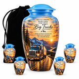 Personalized Truck Memorial Urn For Dad - Sunset Theme
