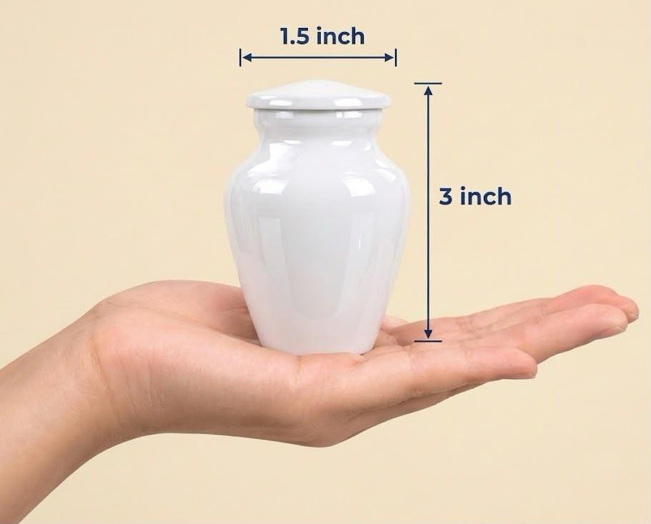 Personalized Purple Angel Wings Urn - Heaven Cremation Urn