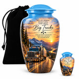 Personalized Truck Memorial Urn For Dad - Sunset Theme