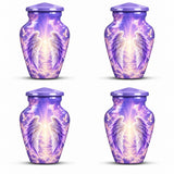 Personalized Purple Angel Wings Urn - Heaven Cremation Urn