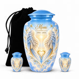 Personalized Angel Wings Urn For Mom - Heaven Memorial
