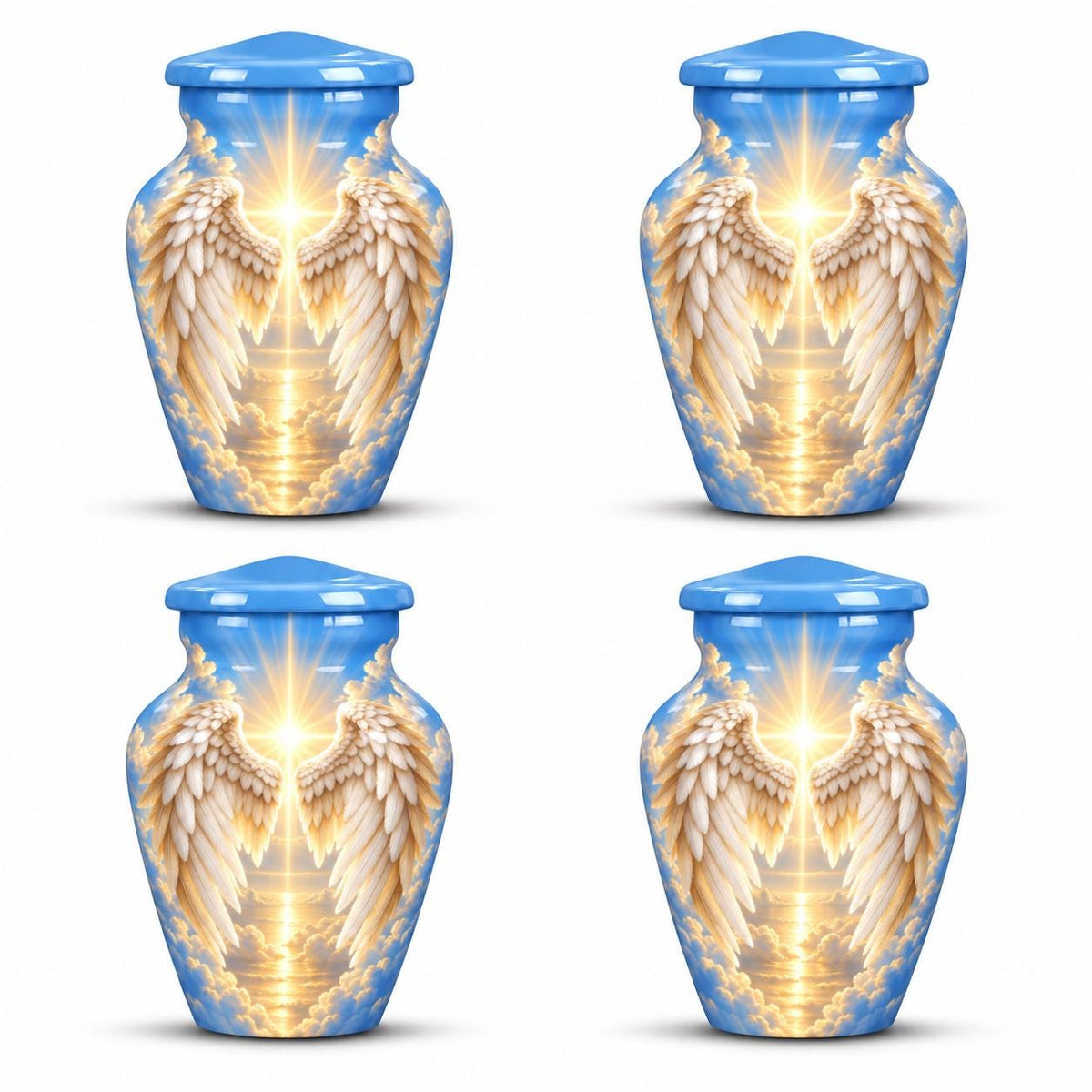 Personalized Angel Wings Cremation Urn - Heaven Memorial