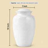 Personalized Swan Cremation Urn - Couple Memorial Urn