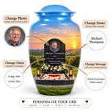 Custom Photo Memorial Urn - Personalized Cremation Urn