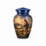 Personalized Jesus Memorial Urn For Loved Ones - Catholic Cremation Urn For Adult Ashes