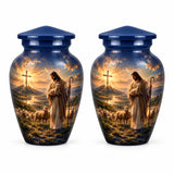 Personalized Jesus Memorial Urn For Loved Ones - Catholic Cremation Urn For Adult Ashes