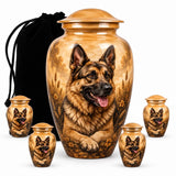 Personalized German Shepherd Cremation Urn for Pet Ashes, Dog Memorial Urn, Custom Pet Funeral Urn, German Shepherd Keepsake