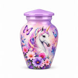 Unicorn Cremation Urn For Loved Ones - Beautiful Memorial Urn For Mom Ashes, Butterfly Cremation Urn