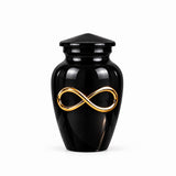 Personalized Black Cremation Urn For Human Ashes - Forever Cremation Urn For Loved ones, Memorial Keepsake