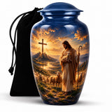 Personalized Jesus Memorial Urn For Loved Ones - Catholic Cremation Urn For Adult Ashes