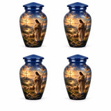 Personalized Jesus Memorial Urn For Loved Ones - Catholic Cremation Urn For Adult Ashes