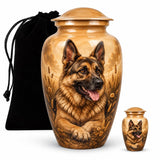 Personalized German Shepherd Cremation Urn for Pet Ashes, Dog Memorial Urn, Custom Pet Funeral Urn, German Shepherd Keepsake