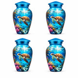 Personalized Sea Turtle Memorial Urn – Ocean Theme Cremation Urn for Adult Ashes, Keepsake